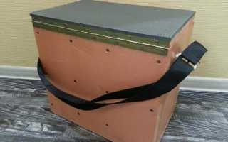 Как выбрать ящик для зимней рыбалки: рейтинг покупных моделей, как сделать своими руками