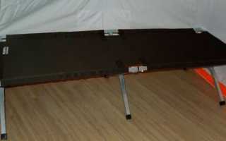 Как выбрать раскладушку в палатку для зимней рыбалки и сделать своими руками