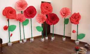 Мастер — класс по изготовлению ростового цветка из гофры