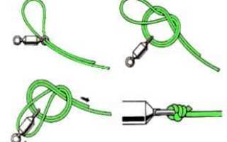 Как надежно вяжется узел паломар для флюорокарбона, плетенки и лески