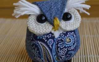 Мастер-класс: текстильная совушка своими руками  HANDMADE-ИДЕИ