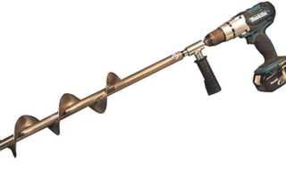 Как выбрать электробур для зимней рыбалки и сделать своими руками электрический бур