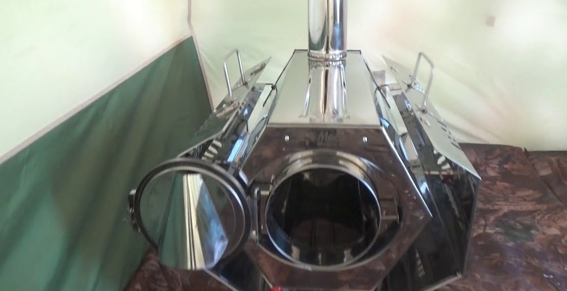 Печка в палатку для зимней рыбалки: лучшие газовые модели, на дровах, солярке