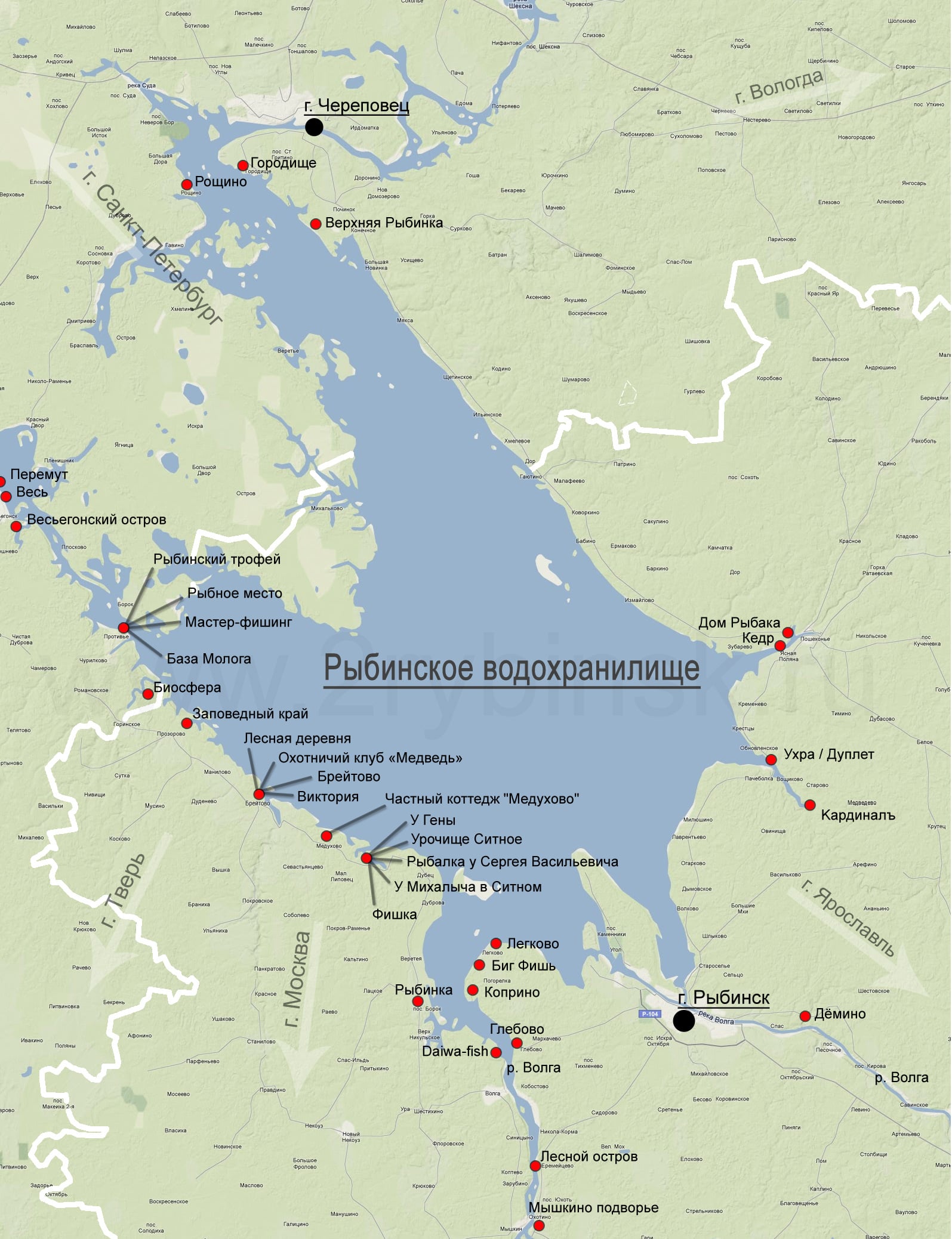 Рыбалка на рыбинском водохранилище: карта, снасти, новости с рыбинки