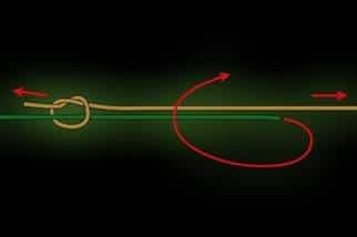 Как вязать узел морковка - схематично и наглядно