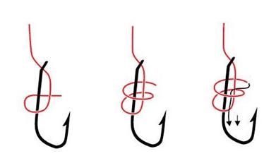 Как привязывать крючок с лопаткой к леске и плетенке: лучшие узлы