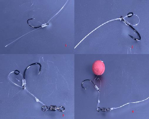 Монтаж волосяной оснастки и применение для ловли карпа, сазана, карася