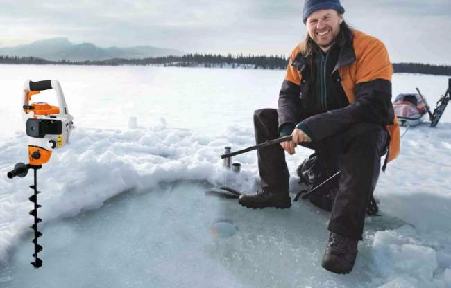 Как выбрать мотобур для зимней рыбалки: параметры и рейтинг бензобуров