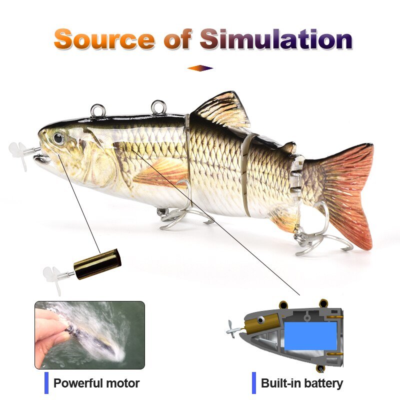 Роботизированные плавающие приманки Fishing Robotic Swimming Lure Wobblers