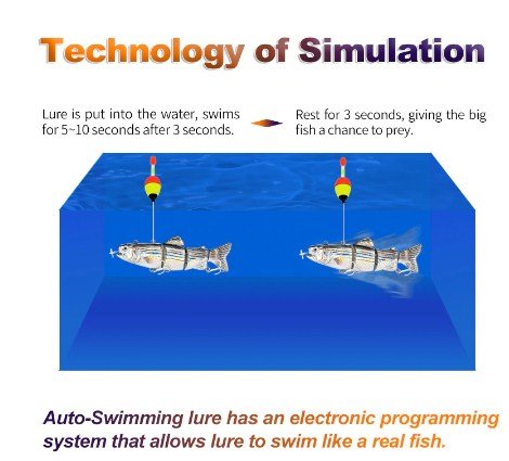 Роботизированные плавающие приманки Fishing Robotic Swimming Lure Wobblers