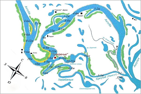 Рыбалка на Ахтубе осенью в сентябре, октябре и ноябре