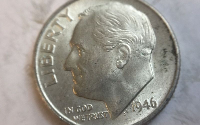 Десятицентовик с изображением Рузвельта