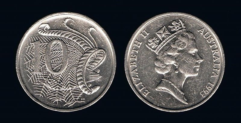 10 центоа Австралии