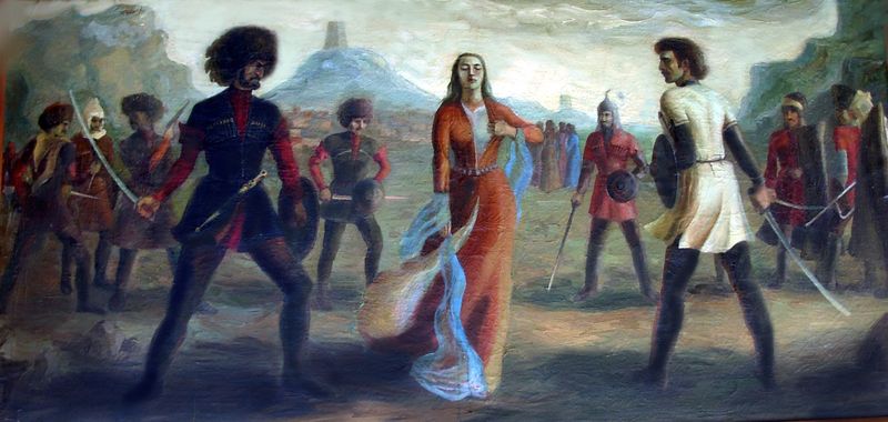 Женщина останавливает кровников