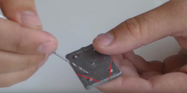 Делаем отверствия