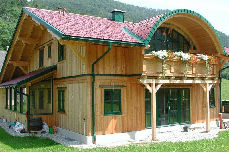 Дом из вертикального бруса