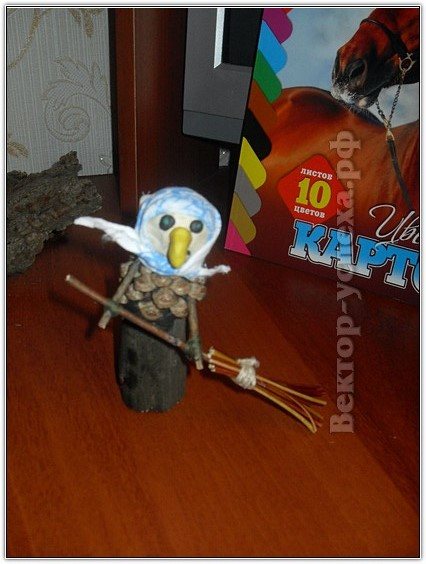 Избушка на курьих ножках своими руками из природного материала