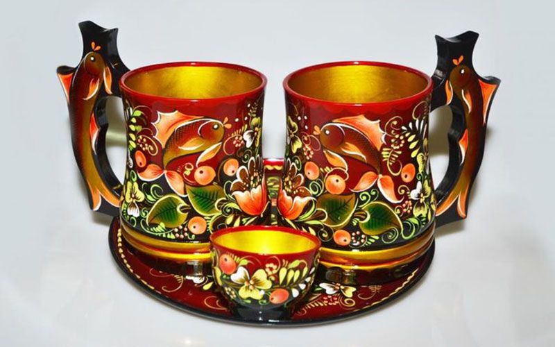 Роспись посуды из дерева