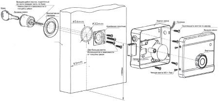 Накладной замок для калитки из плофнастила