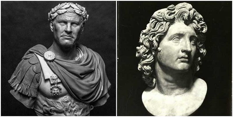 Юлий Цезарь и Александр Македонский