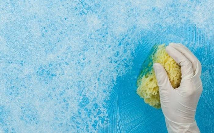 Способ "спонжинг" в покраске стен