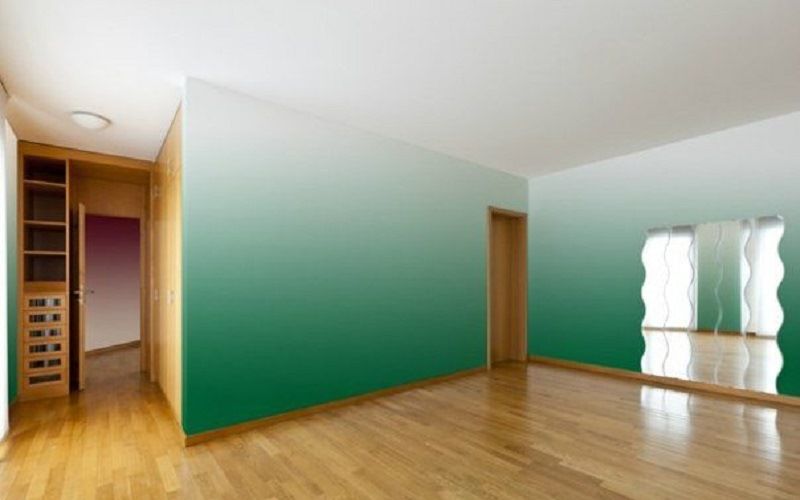 Способ декоративной покраски стен - омбре