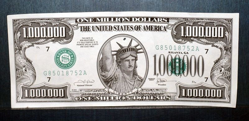 Купюра в 1 000 000 долларов США