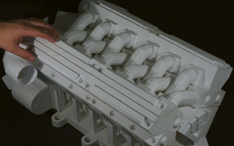 Бумажный V-8