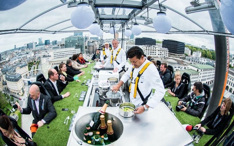 Кафе «Dinner in the Sky», Бельгия