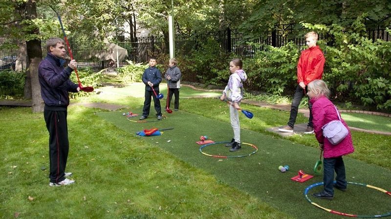 Гольф на уроках физкультуры