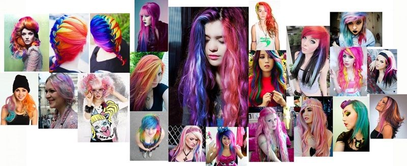 Креативный цвет волос