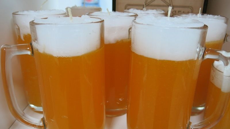 Свеча - пивная кружка