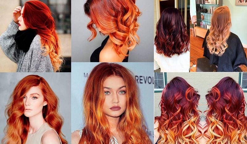 Техника огненных переливов в окрашивании волос