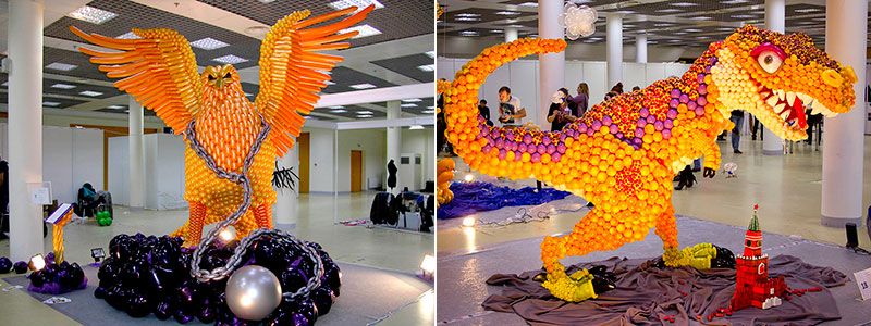 Скульптуры из воздушных шариков