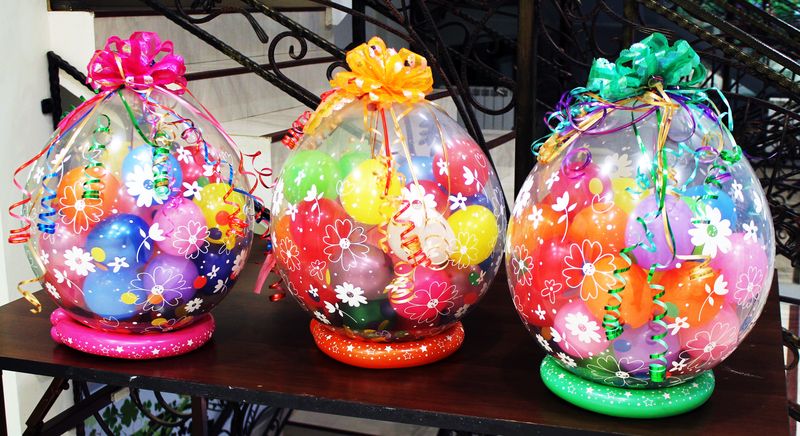 Воздушные шарики с сюрпризами