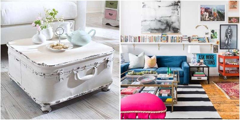 Оригинальный интерьер гостиной