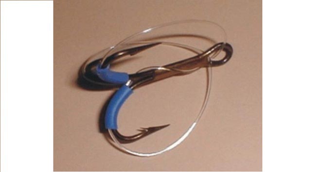 незацепляйка на тройнике из лески
