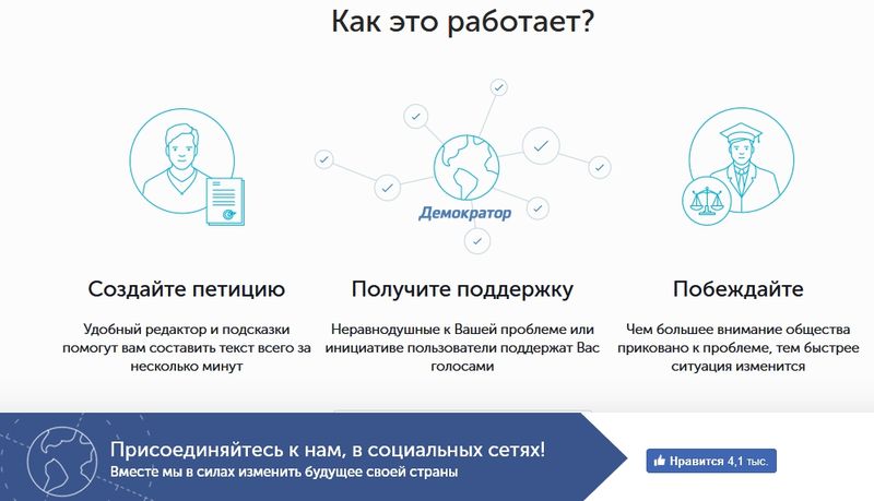 Портал петиций Демократор