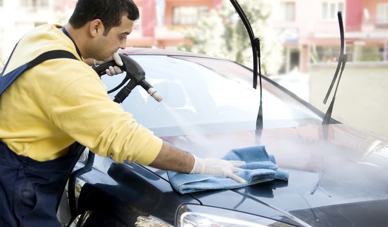 Мойка автомобилей паром