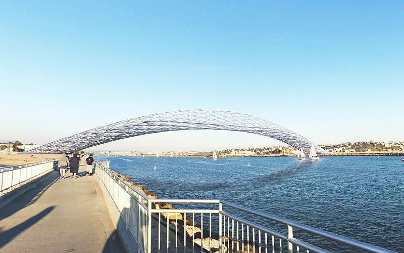 Ажурный безопорный мост