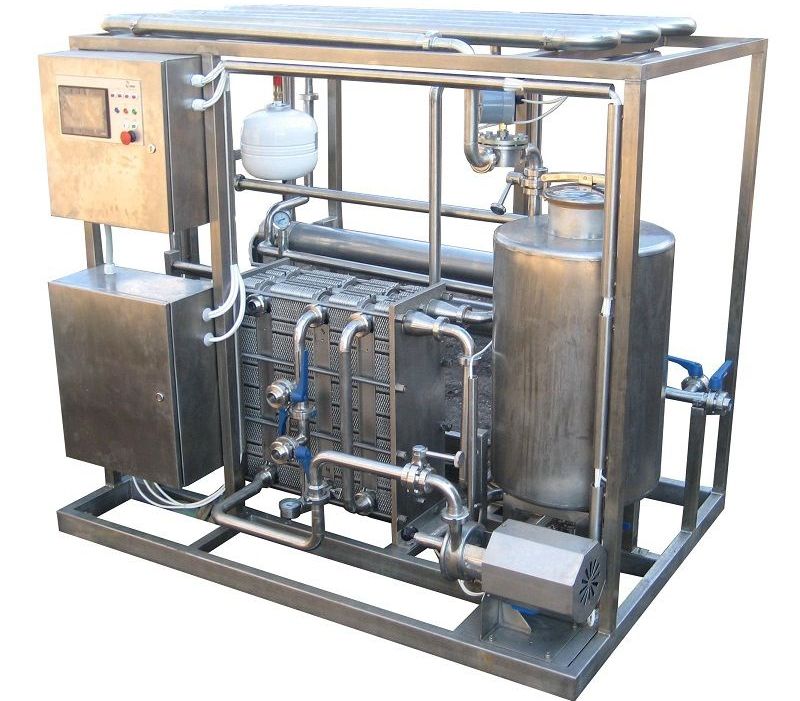 Электропастеризатор с промежуточным теплоносителем