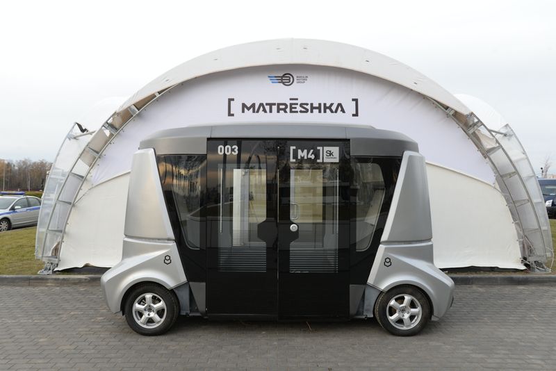 Первый самоуправляемый автобус в России