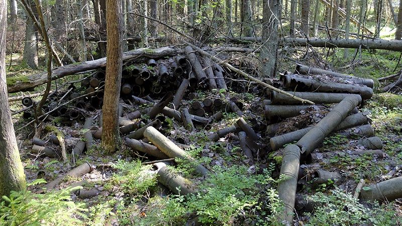 Склад боеприпасов на острове Большой Тютерс