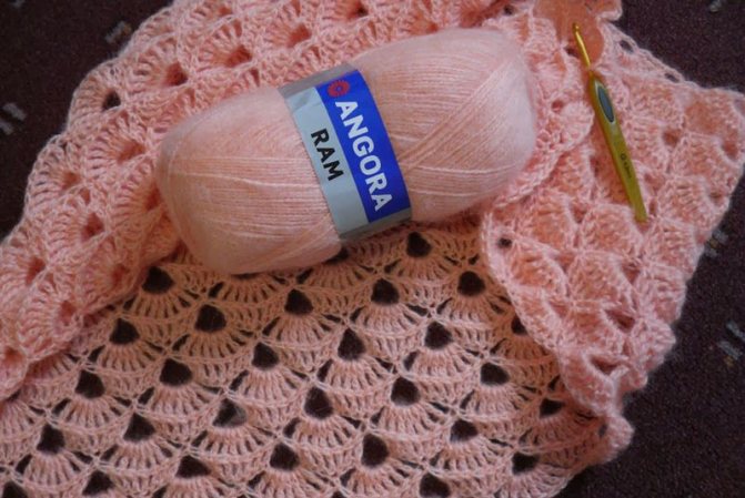 Шаль и пряжа