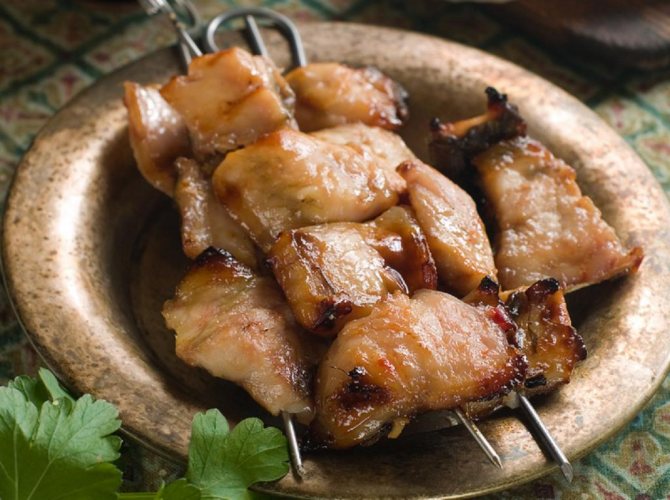 шашлык из щуки рецепт