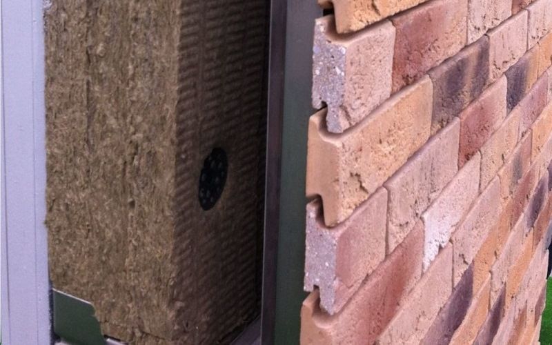 Облицовочный слой из клинкерного кирпича