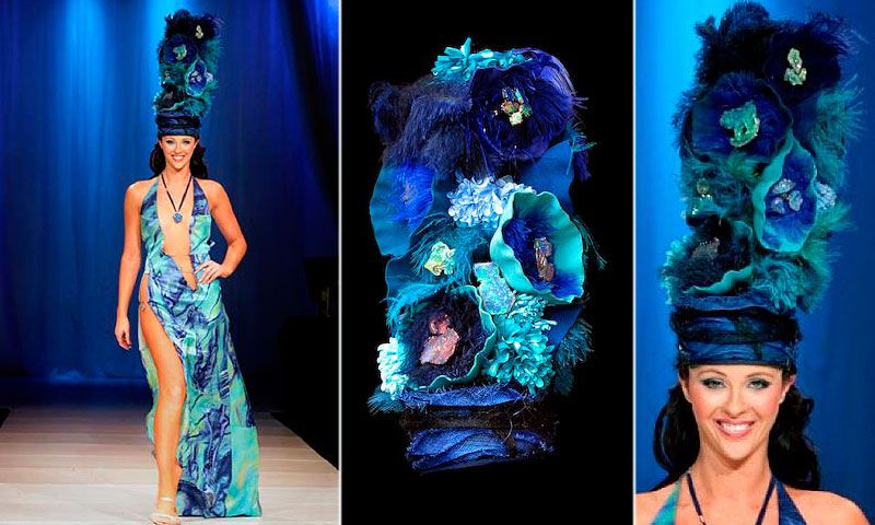 Шляпка Глубокое синее море