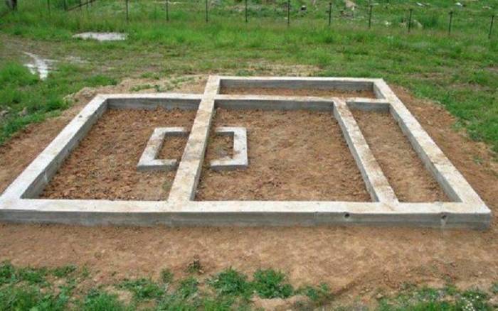 Фундамент для дома из двойного бруса