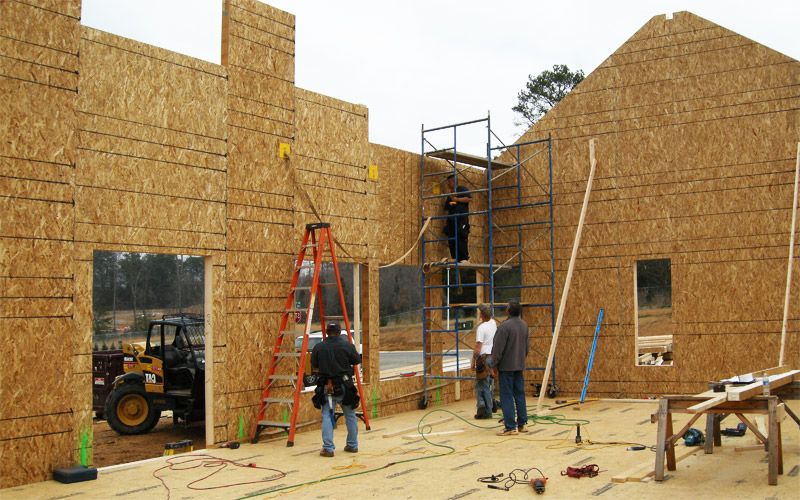 Сборка готовых панелей по канадской технологии