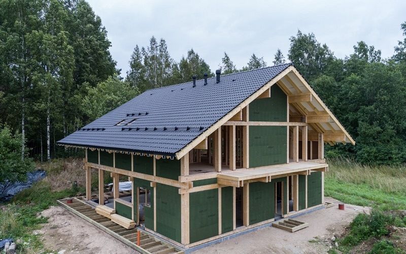 Каркасы из клееного бруса